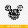 Star Wars Mickey Head SVG