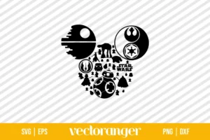 Star Wars Mickey Mouse Head SVG