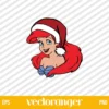 The Little Mermaid Christmas SVG