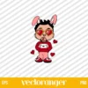 Bad Bunny Heart Love Letter SVG, Bad Bunny Valentines SVG