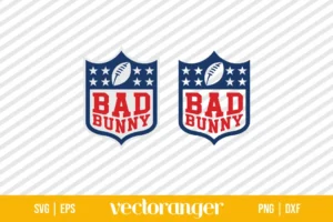 Bad Bunny NFL Logo SVG