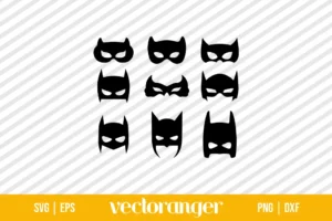 Batman Mask SVG Cut File Bundle