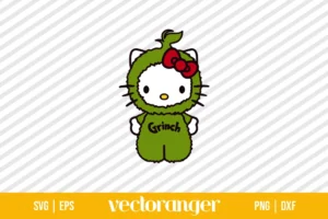Hello Kitty Grinch SVG