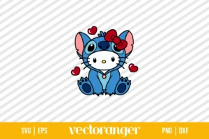 Hello Kitty Stitch SVG