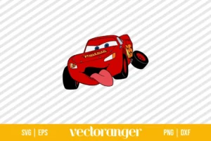 Lightning Mcqueen SVG Vector