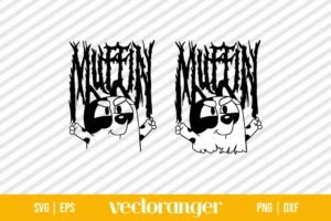 Muffin Bluey Metal SVG Cut File