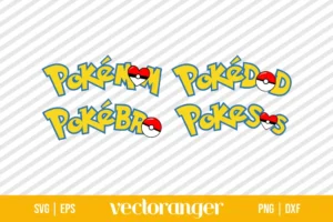 Pokemon Family SVG