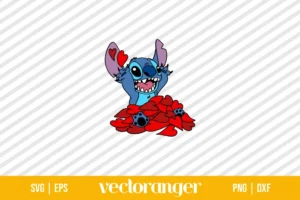 Stitch Valentines Day SVG