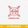 Stranger Things Hawkins Pool SVG