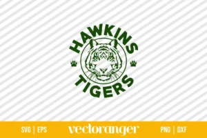 Stranger Things Hawkins Tigers Logo SVG