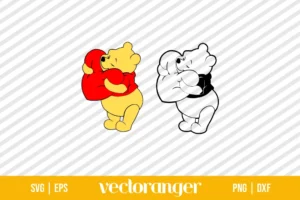 Winnie The Pooh Valentines SVG Files