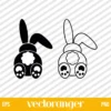 Bunny Bum Ear Leg SVG