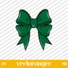 Green Coquette Bow SVG
