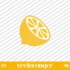 Lemon Slice SVG Free