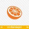 Orange Slice SVG Free