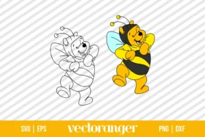 Winnie The Pooh Bee SVG