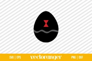 Black Widow Easter Egg SVG