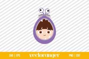 Boo Monster Inc Easter Egg SVG