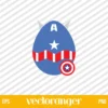Captain America Easter Egg SVG