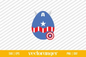Captain America Easter Egg SVG