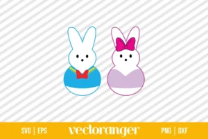 Donald and Daisy Duck Bunny Peeps SVG
