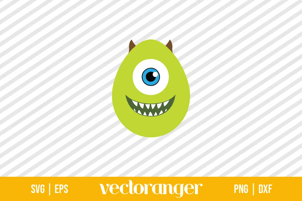 Mike Wazowski Easter Egg SVG 1 Mike Wazowski Easter Egg SVG