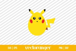 Pikachu Easter Egg SVG
