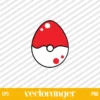 Pokeball Easter Egg SVG File