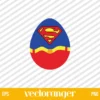 Superman Easter Egg SVG
