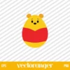 Winnie The Pooh Easter Egg SVG