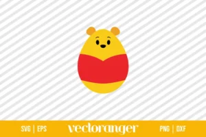 Winnie The Pooh Easter Egg SVG