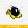 Bomb Super Mario SVG Free