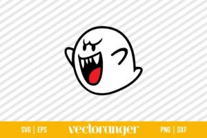 Boo Super Mario SVG Free