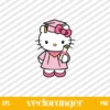 Hello Kitty Graduation SVG
