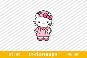 Hello Kitty Graduation SVG