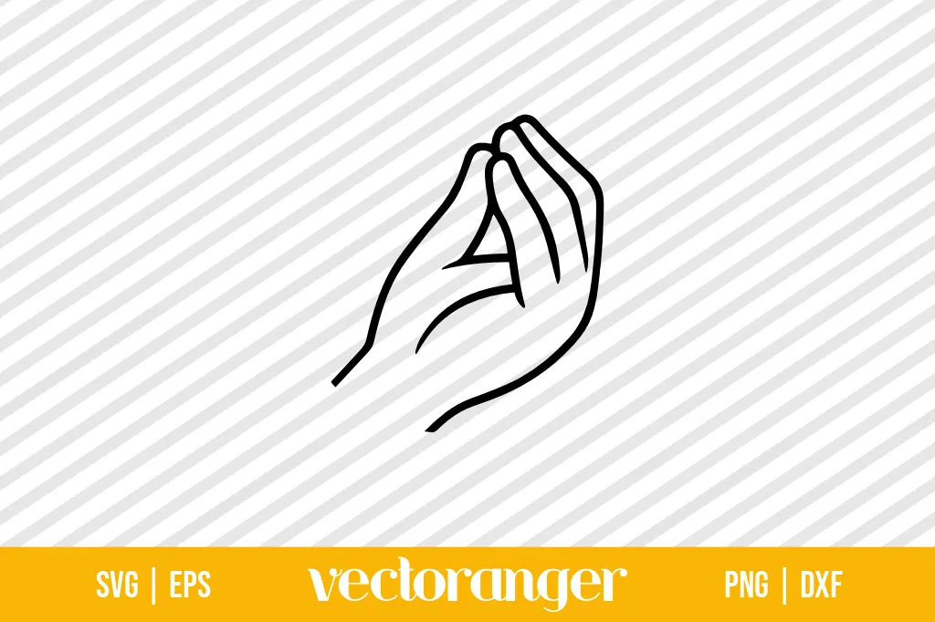 Italian Hand Gesture SVG 1 Italian Hand Gesture SVG