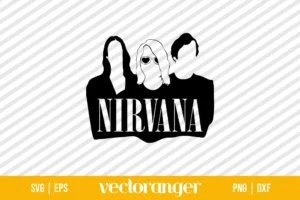 Nirvana Silhouette SVG