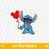 Stitch With Mickey Balloon SVG