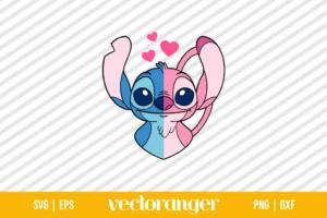 Stitch and Angel SVG