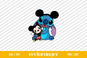 Stitch and Mickey SVG
