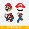 Super Mario Head SVG