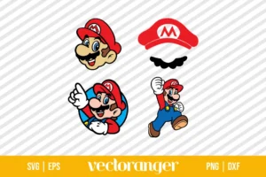 Super Mario Head SVG