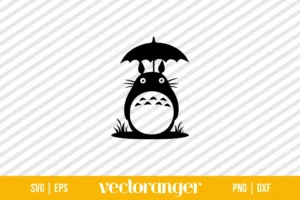 Totoro With Umbrella SVG