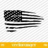 Distressed American Flag SVG Free