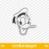 Donald Duck Face SVG Free