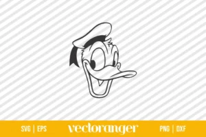 Donald Duck Face SVG Free