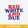 Red White And Due SVG Free