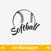 Softball SVG Free