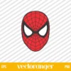 Spiderman Face SVG Free