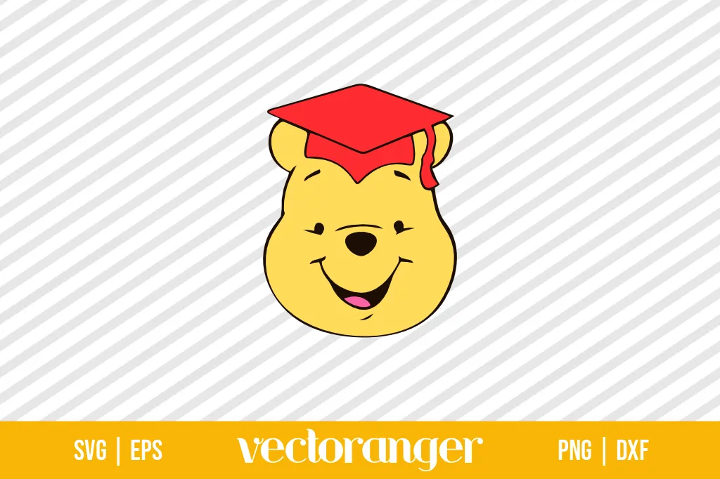 Winnie The Pooh Graduate SVG Free